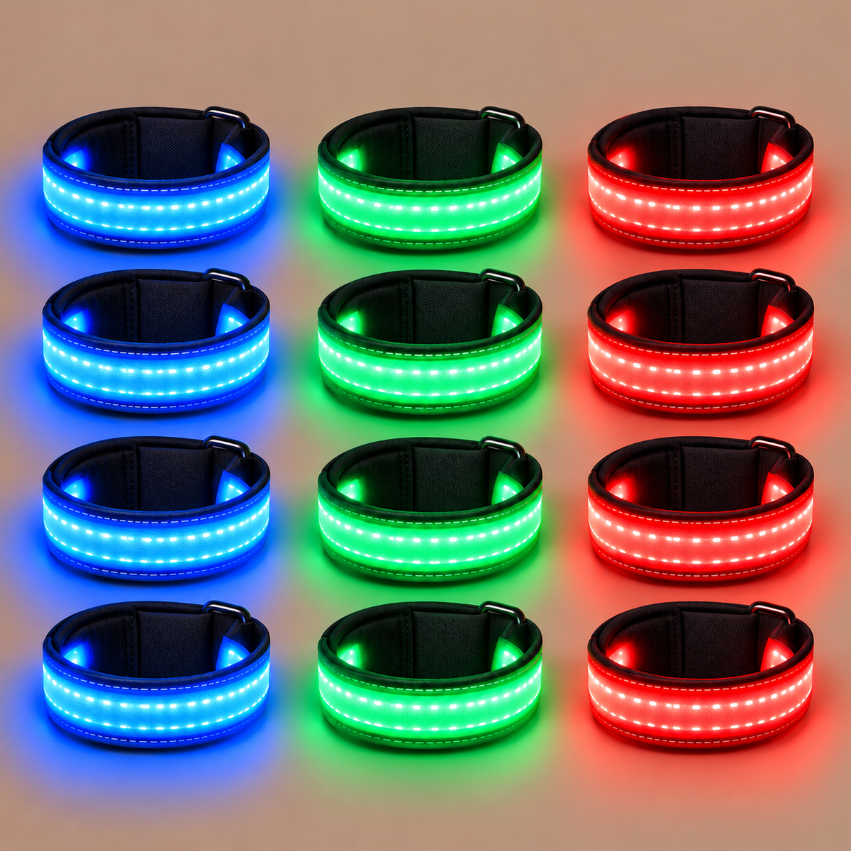 GlowGallop Glow Leg Bands (Set of 4) – photo 1