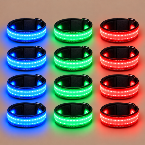 GlowGallop Glow Leg Bands (Set of 4) – photo 1
